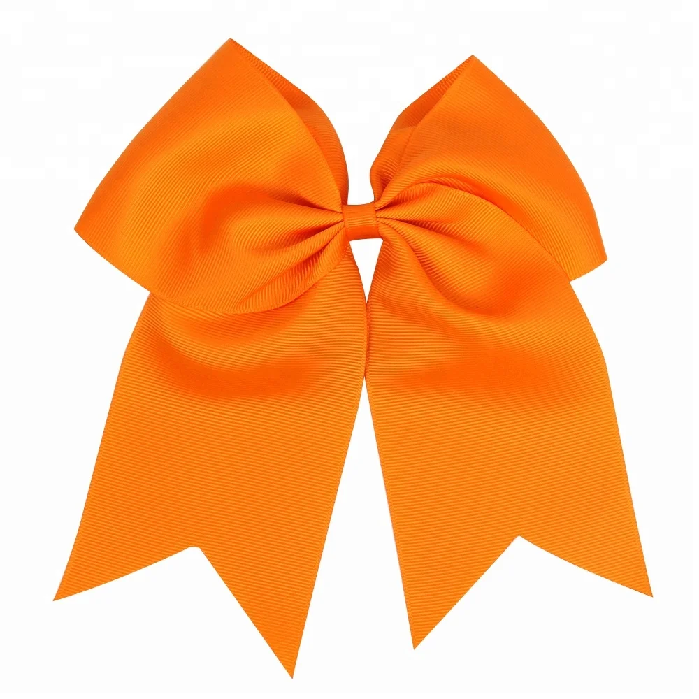 Large Classic Hair Bows with Ponytail Holder for Cheerleader Sports