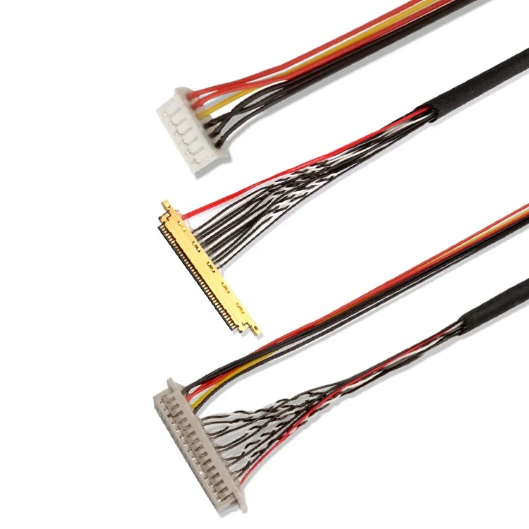 Car Wire Harness Connectors 24pin 30-pin Auo Double 30 Sony 20 Pin Lvds Cable For Lcd Panel