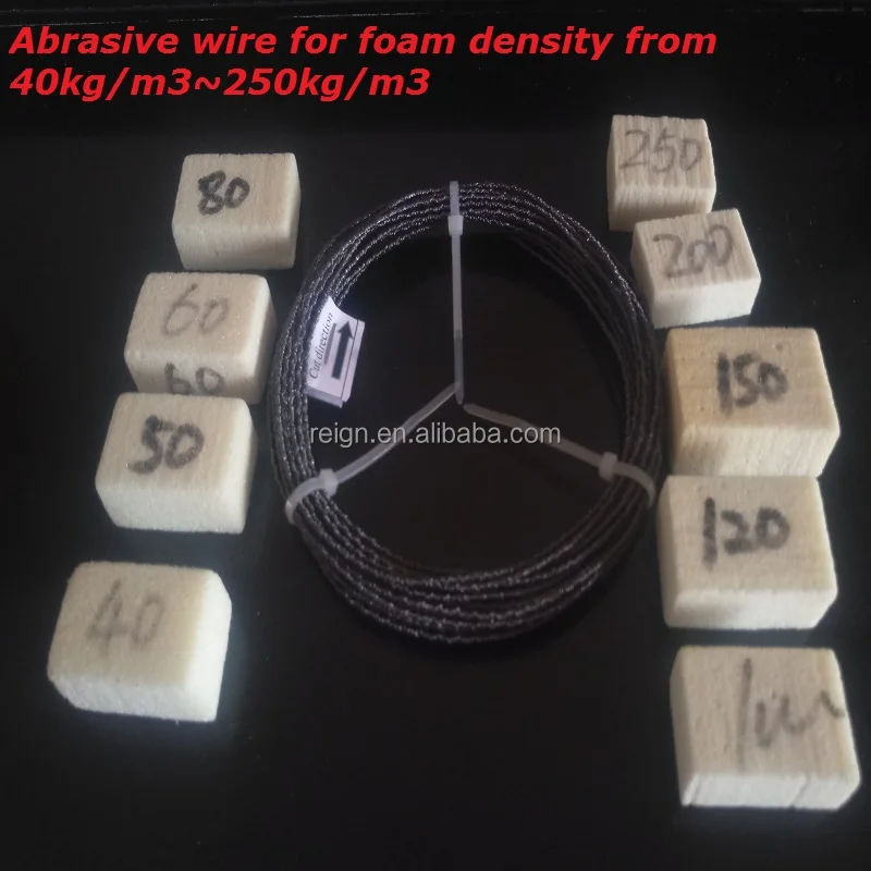 China supply durable Rock wool cutting wire and diamond wire saw for sponge foam