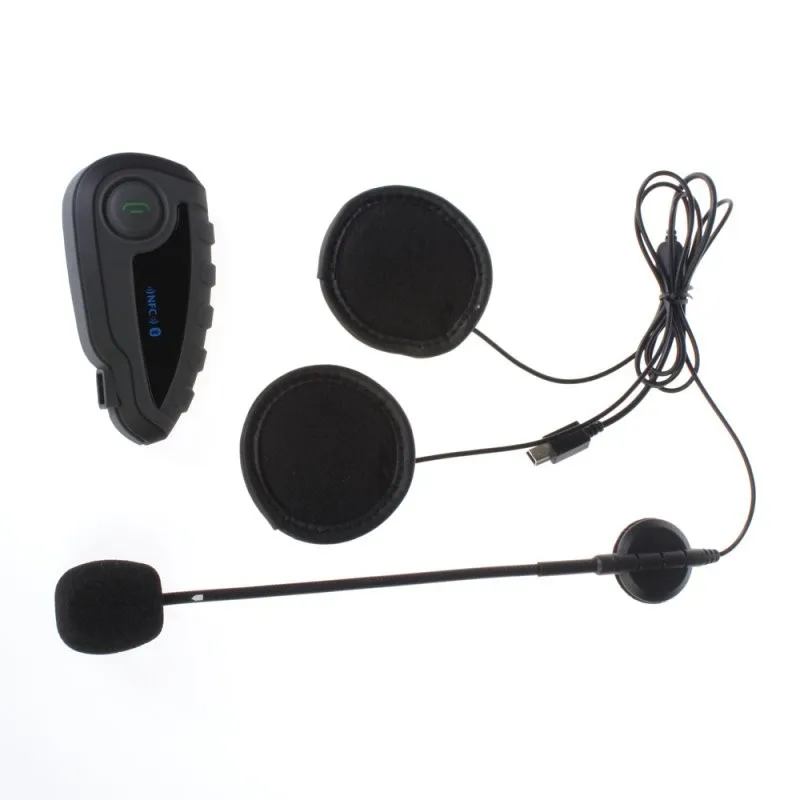 2x V8 BT Remote Controller 1200M Motorcycle Interphone Bluetooth Helmet Intercom Headset