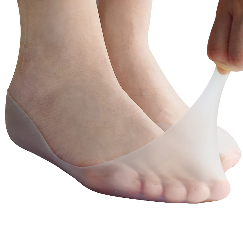 ZRWC32 100% medical Silicone Moisturizing Gel Socks for dry feet Cracked Foot Skin Care Protector