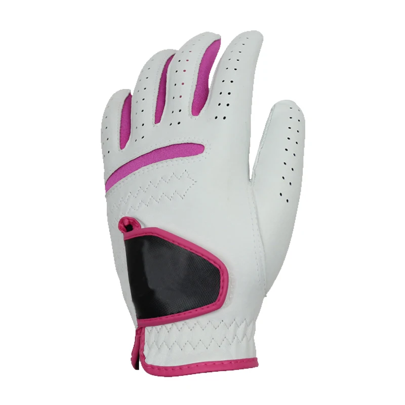 Manufacturer Ladies Breathable Custom Made Indonesia Cabretta Leather Golf Glove