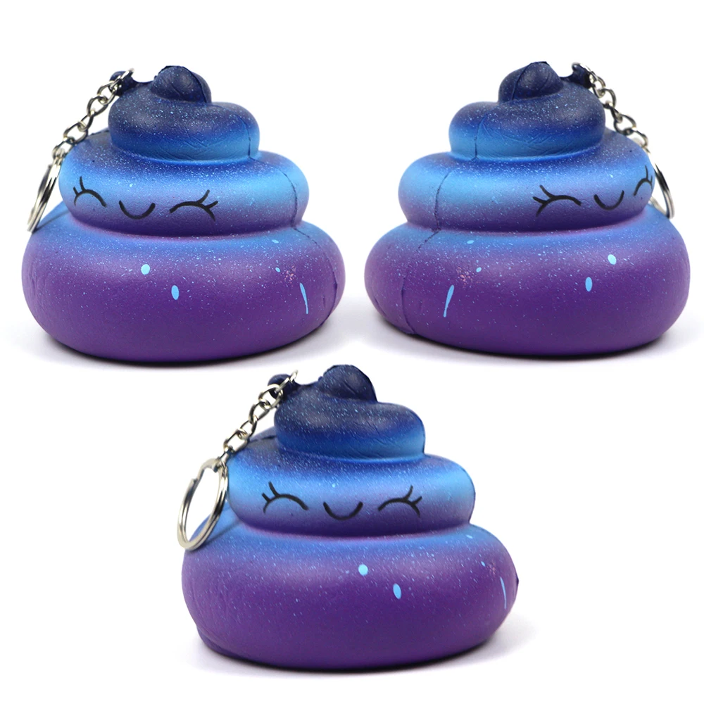 Оптовая продажа с фабрики Kawaii Galaxy Emojii, сжимаемая медленная игрушка из пенополиуретана