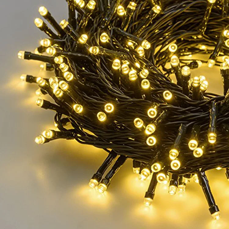 LED light chain 25.5 m, 360 LEDs , green cable, with memory controller