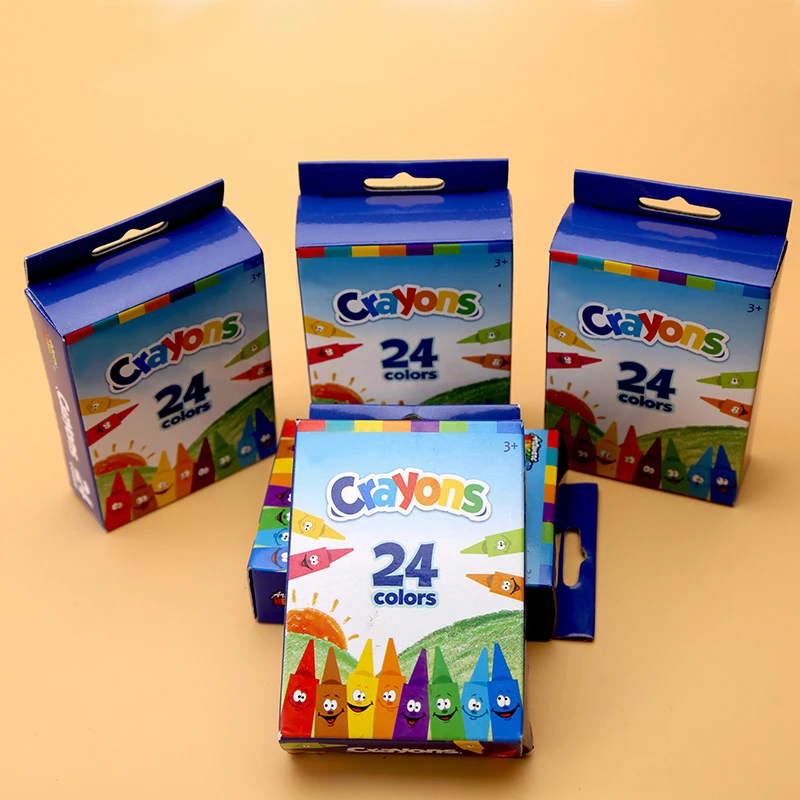 24 ct bright colors water soluble wax crayons