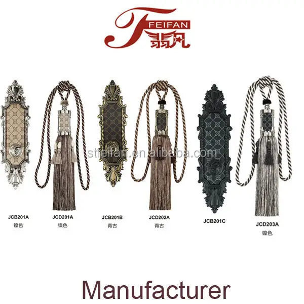 
JCB202A window curtain tieback curtain hook tassels tieback 