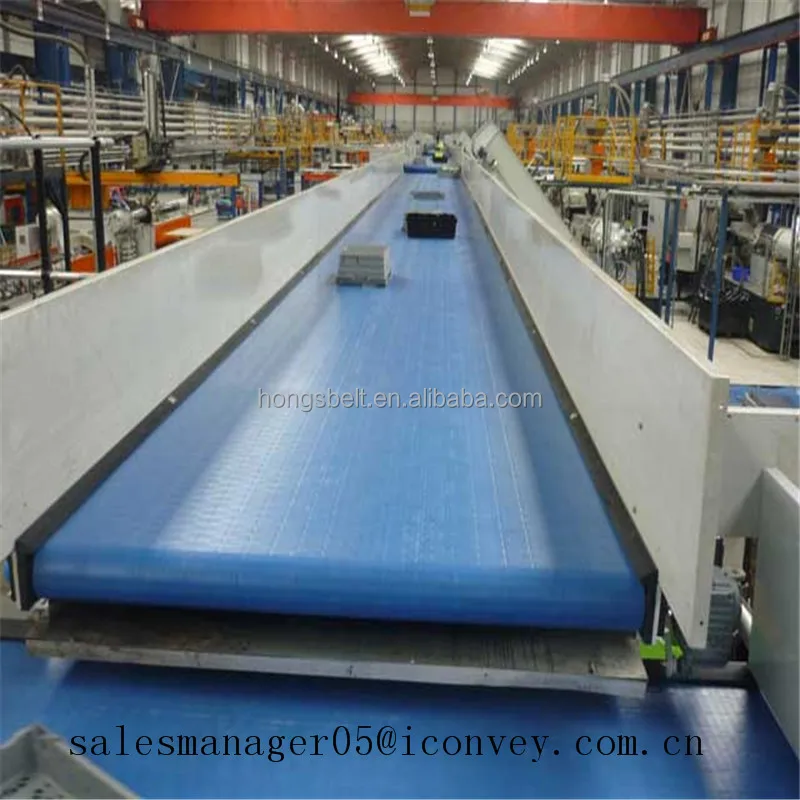 Modular Belt Design Overhead Systems Conveying Equipment Modular Flat Plate Curve Conveyor