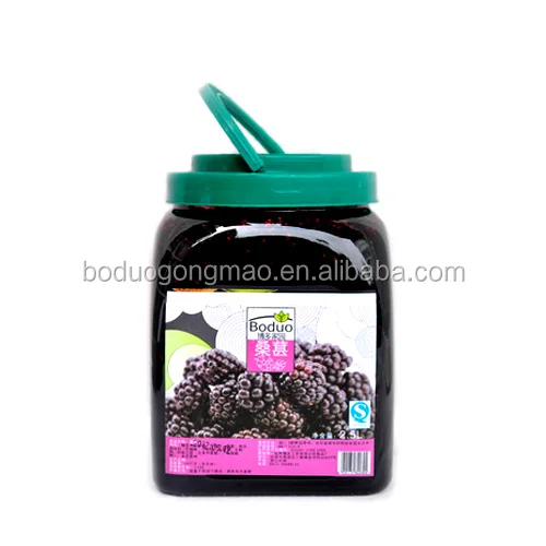 2021 Hot Selling Mulberry Jam Fruit Jam For Bubble Tea Business