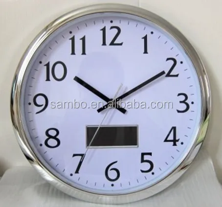 Analog LCD Wall Clock with Digital date