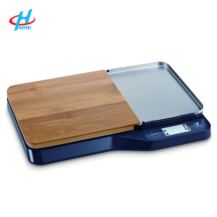 Cutting board with scale digital electronic household kitchen scale