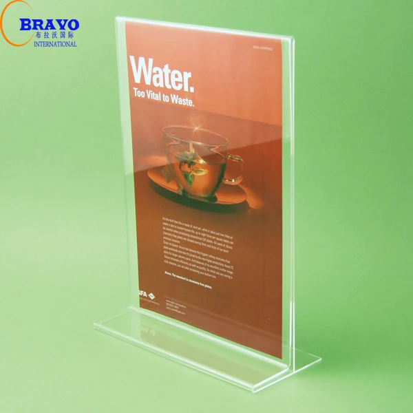 acrylic frame display menu card holder