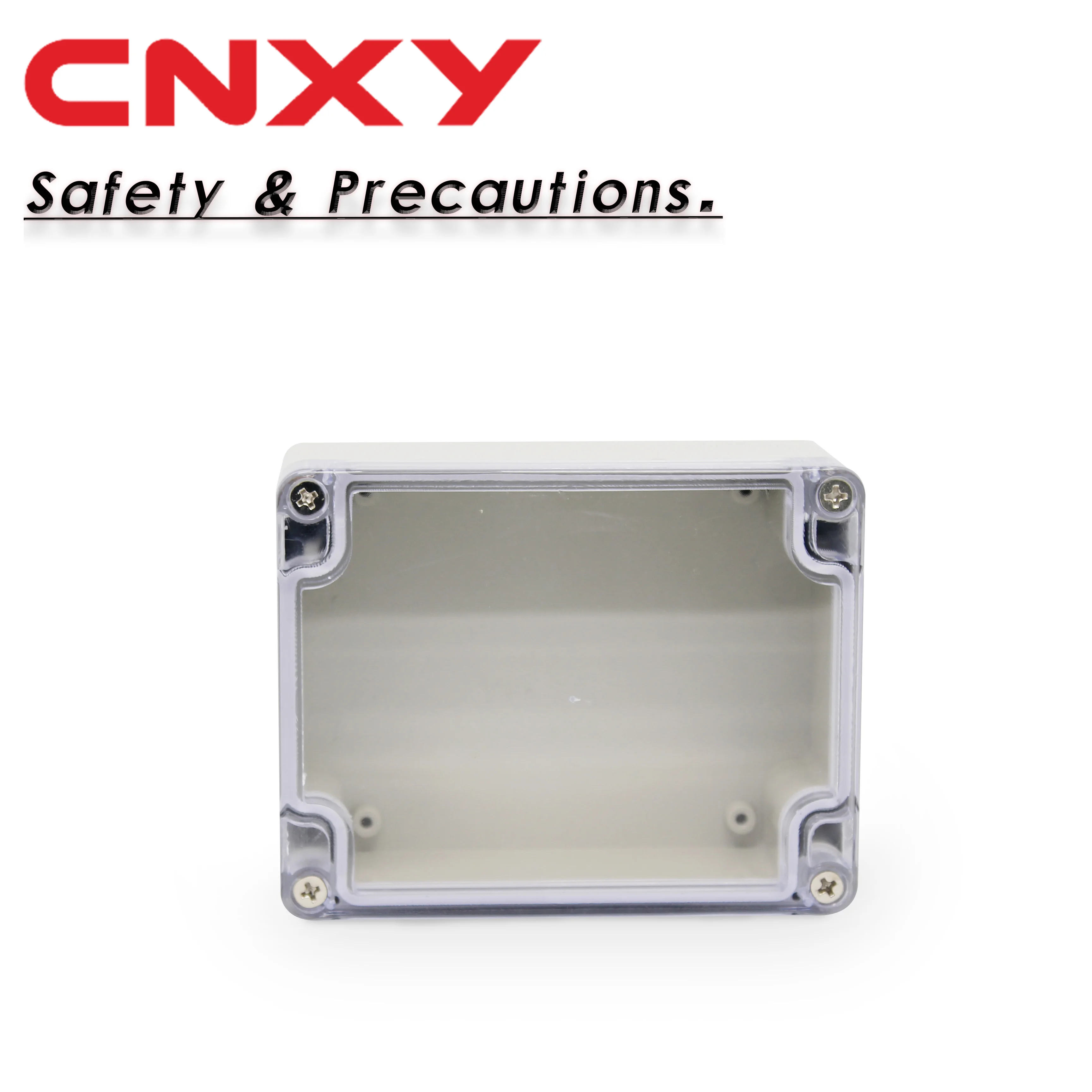 Dustproof IP65 screw open-close type plastic junction box clear waterproof enclosure 115*90*55mm