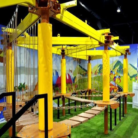 Ropes course adventure indoor playground equipment for shopping mall