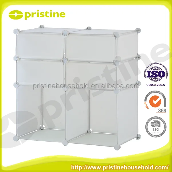 Best SALE shelf wholesale Taiwan household storage manufacturer Housewares pp modern white bookshelf cube storage shelves