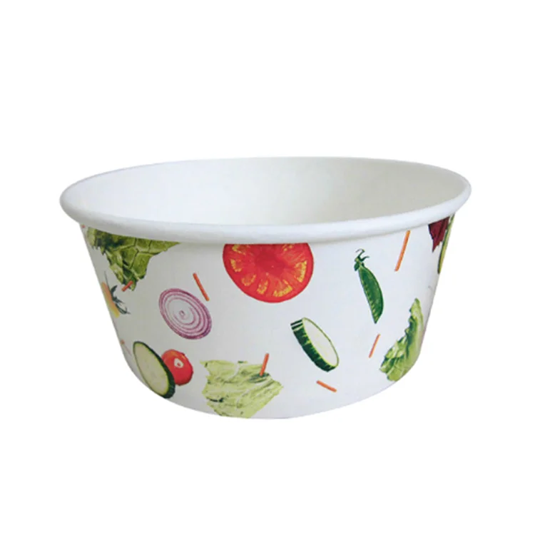 Fashionable take away new style salad paper bowl