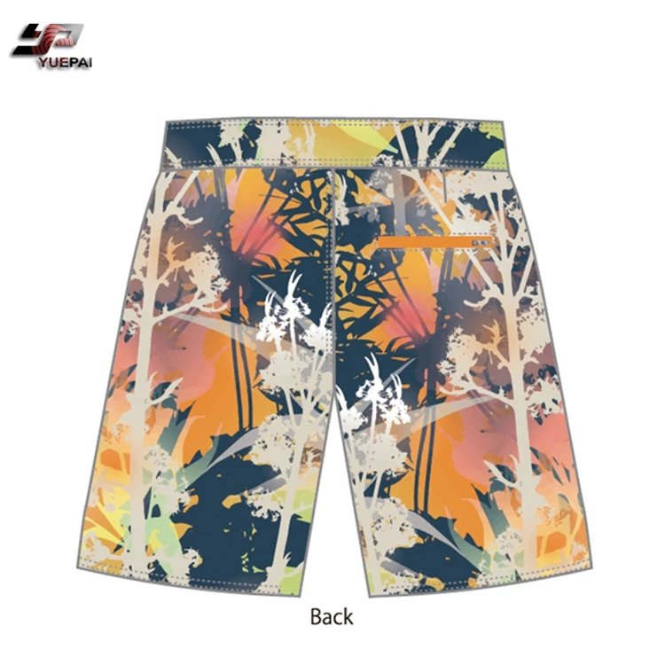 Custom made logo short hawaiian pant men boardshort stretch board shorts quick dry beach shorts swimming trunks for men