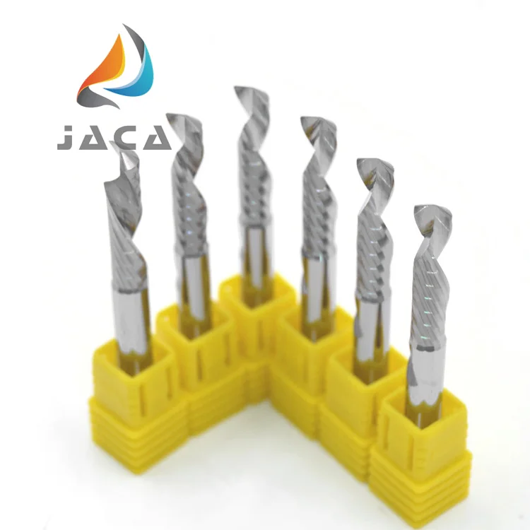 Spiral Flute End Mill Bit/Solid Carbide Single Flute End Mills/Milling Cutter For Acrylic