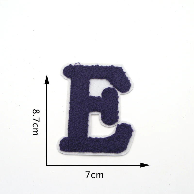 Fashion Letter Alphabet Sew on Towel Embroidered Patches for Clothes