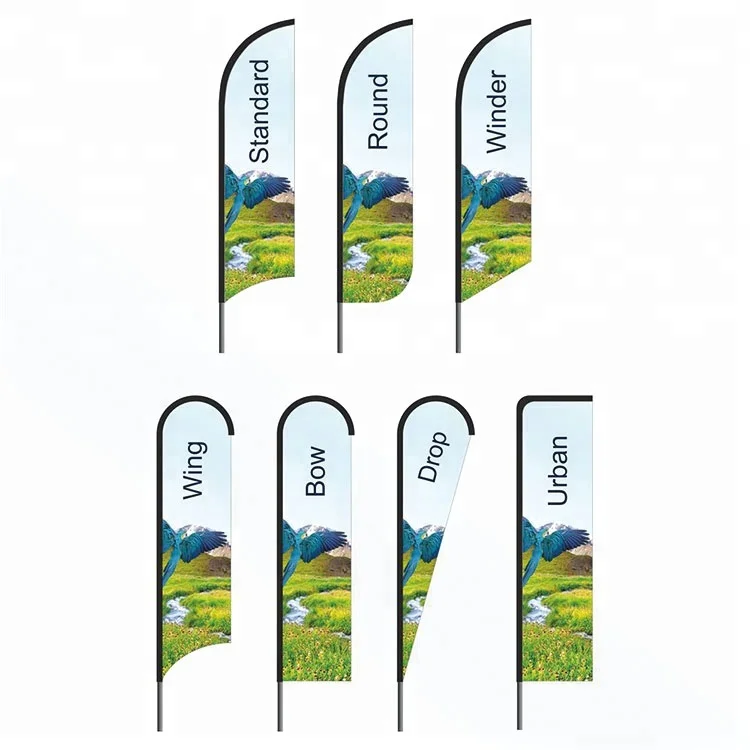 Custom Vista print Swooper Feather Advertising Banner Wind Flags