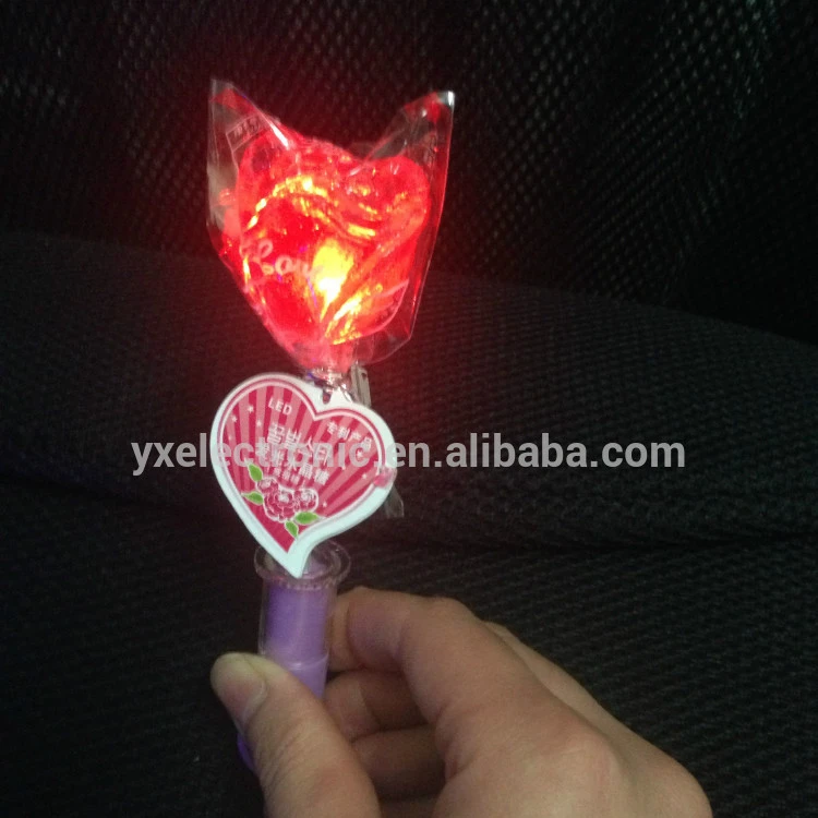 
New Design Fashion Electric Glow Lollipop Stick candy toys 