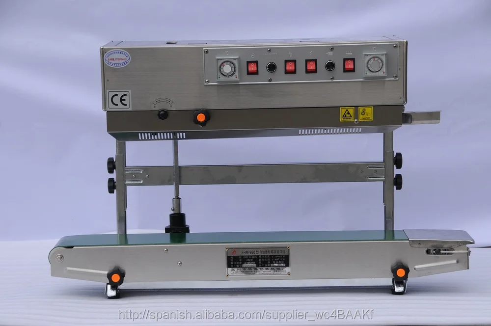 
Portable vertical and horizontal plastic bag closing machine with printer 