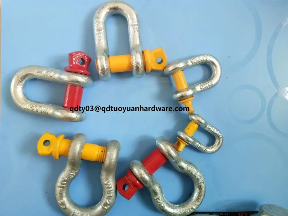 U.S Type Drop Forged Lifting Safety Screw Pin Chain Shackle