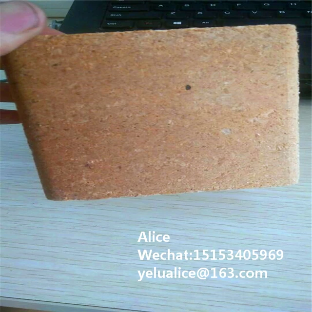 Wooden pallet foot export to korea compressed chip block