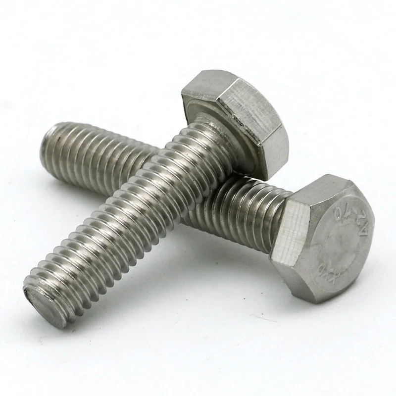 ANSI/ASME B18.2.1 ss304 1/4-20 full thread hex bolt