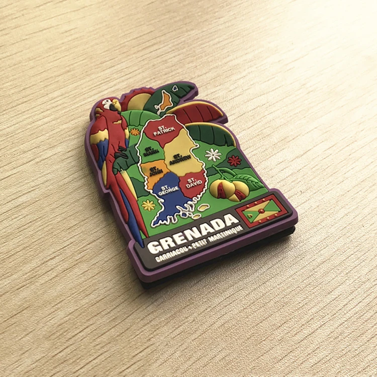 Promotional Tourism Souvenir fridge magnets with map