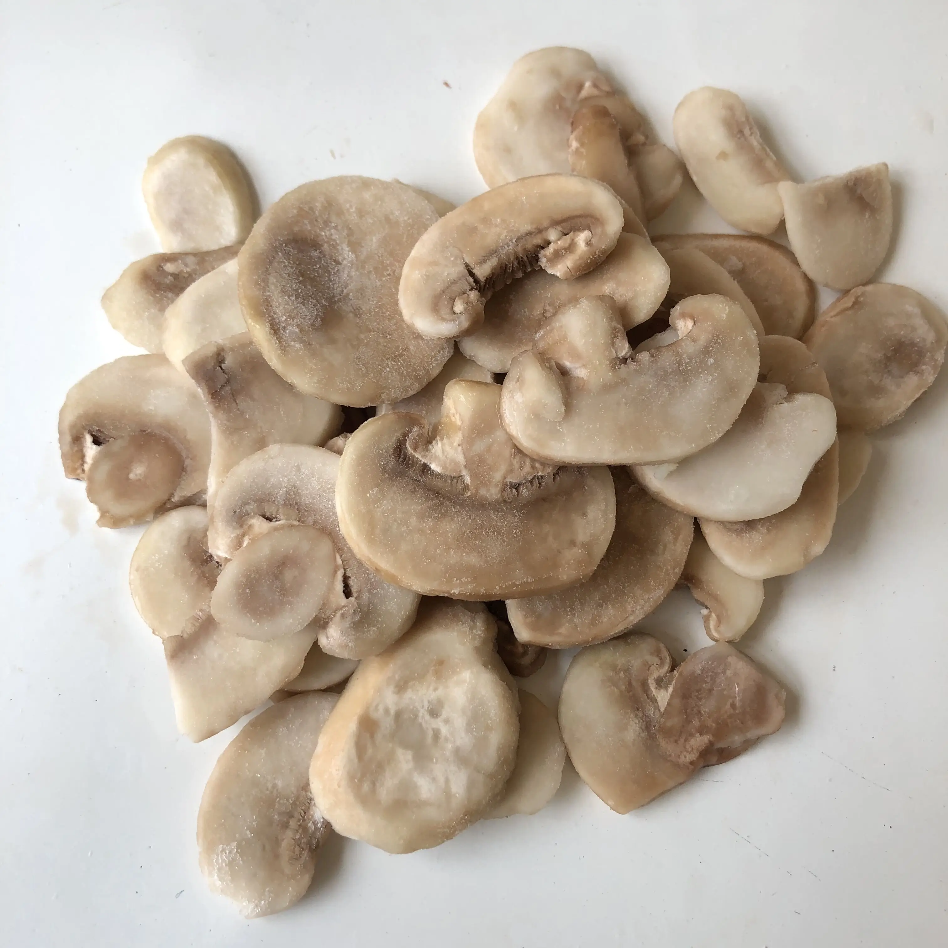 
2020 New Crop Wholesale Top Grade Thickness 4 - 6 mm IQF Frozen Champignon Mushroom Slices 