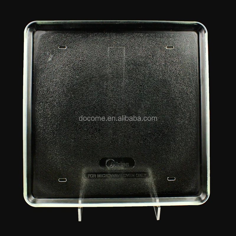 Квадратная пластина для микроволновки MWO, 305 мм, 1380 г, из боросиликатного стекла, поворотная пластина, запасная часть, 12 дюймов