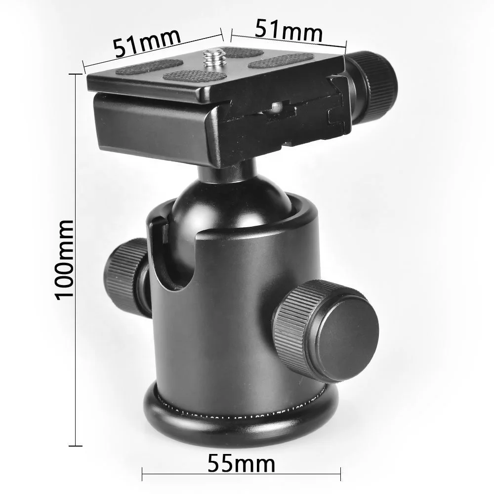 Wholesale Camera Gimbal Head Tripod Mount Mini Professional Camera Tripod 360 Degree camera with DSLR Ball Head