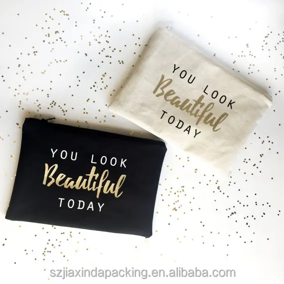 Canvas Zipper Cosmetic Packaging Bag