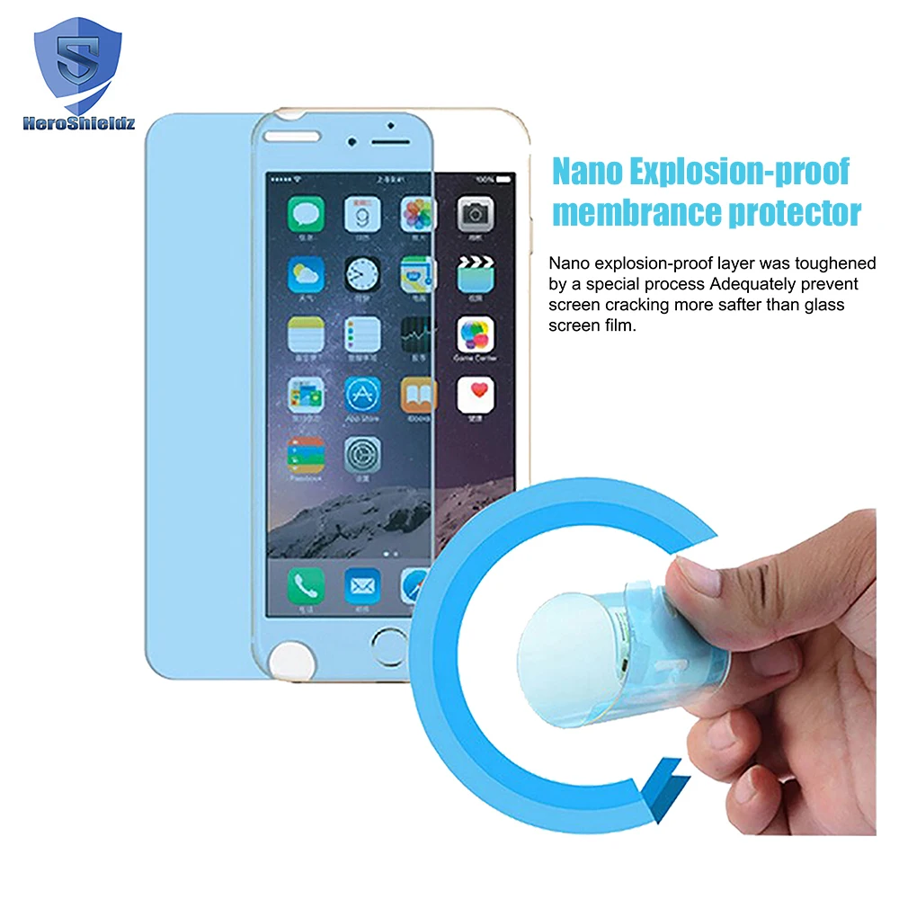 
Super Thin Anti-explosion protector For iPhone 7 Nano Coating Membrane,Soft Nano liquid Film 6s Anti-explosion Membrane 