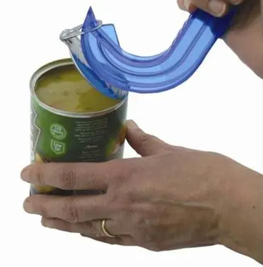 TOPFENG-Useful Ring Pull Can Opener, Easy Opening on Ring Pull cans for Safety and Those with Mobility Issues
