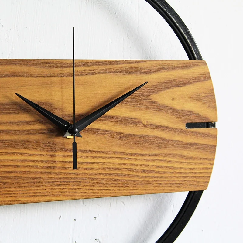 
Modern Solid Wood Round Circular Environmental Protection Decoration Wall Clock 