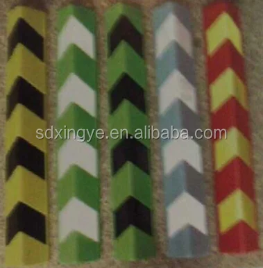 Custom door edge parking lot reflective rubber corner guard seal wall protection