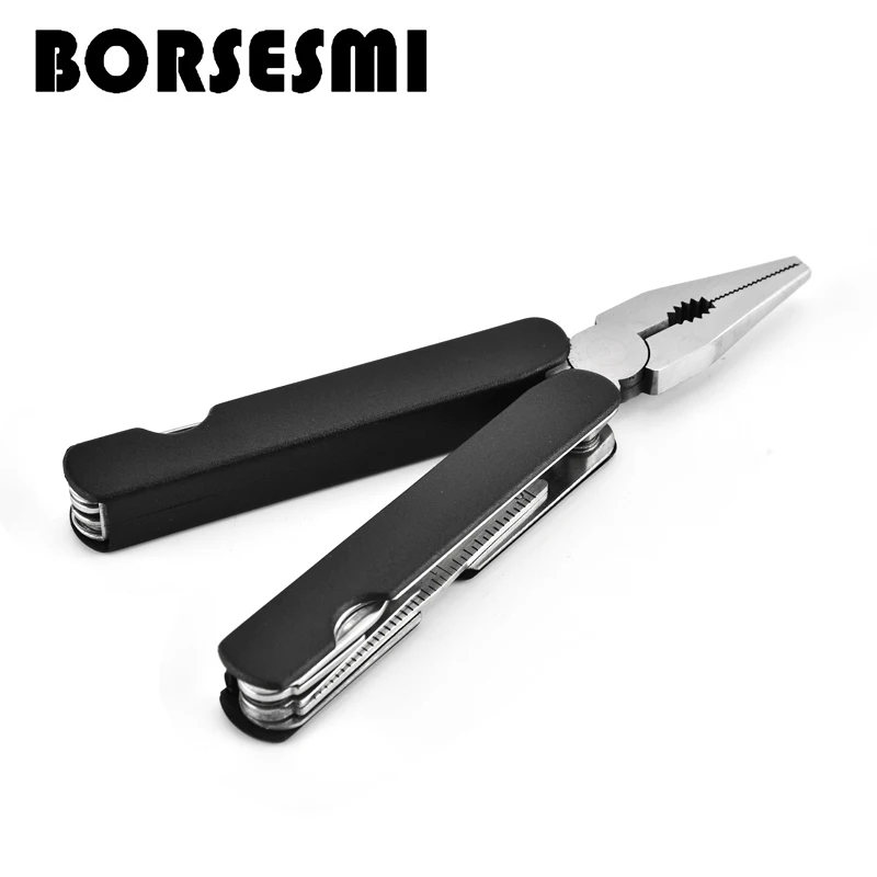 Top Combination kit tool Mini pocket multi-function pliers with knife portable folding stainless steel pliers for Camping
