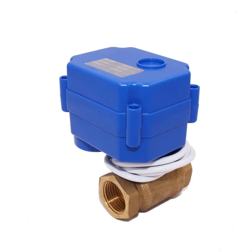 brass mini electric ball valve CR04 CR01 CR02 CRO3 valve with thread connection