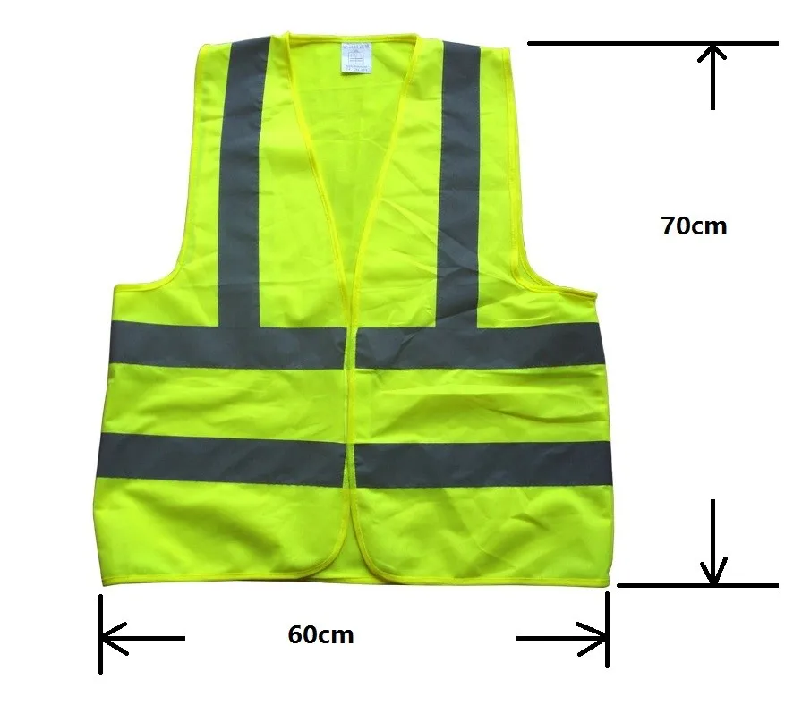 80/100/120 gsm reflective cheap yellow  safety vest gilet fluorescent