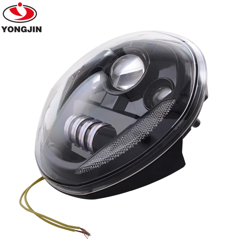 black bright LED Projection Headlight for D-ucati Monster 821/1200