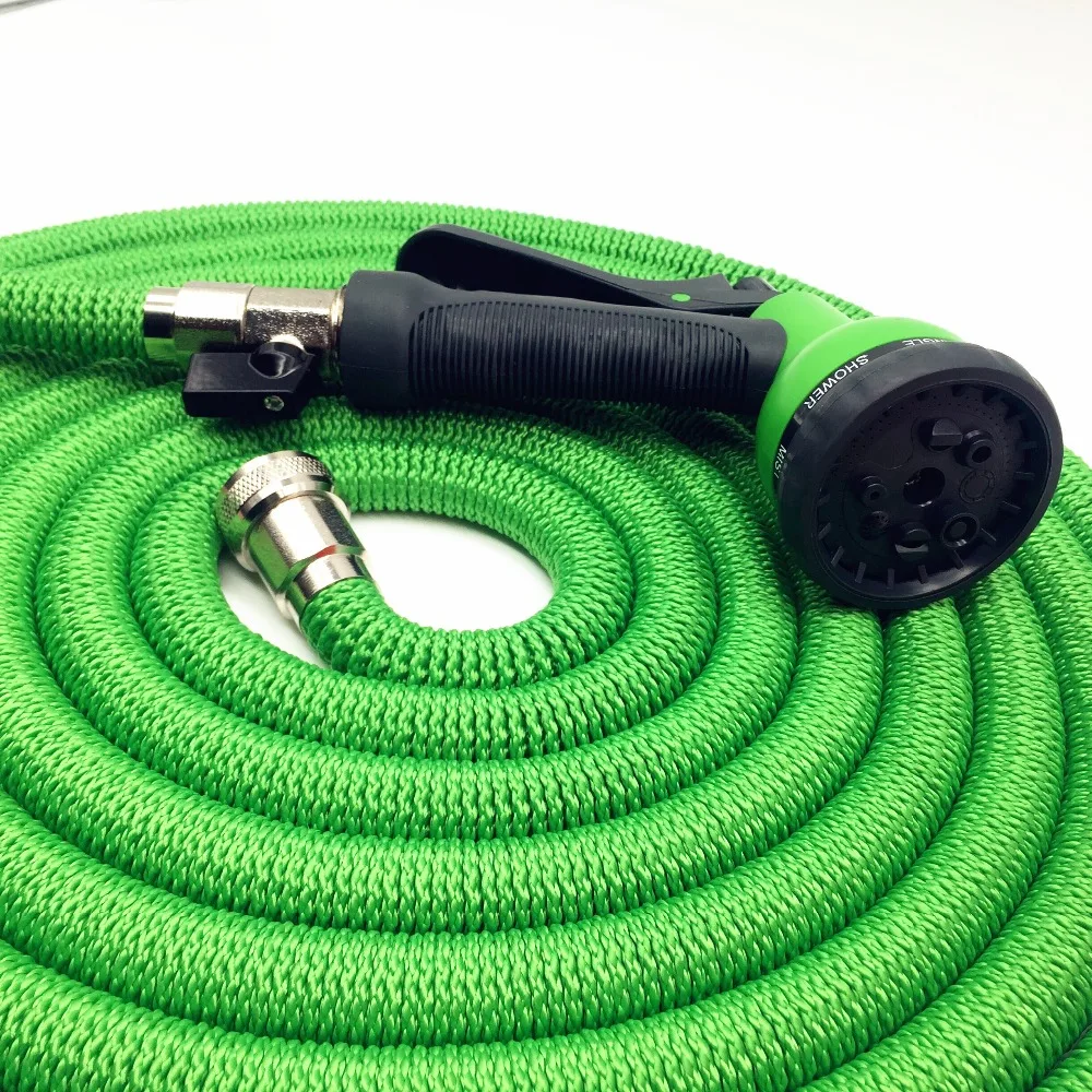 Alibaba Retail online shopping 100FT Brass Fittings Expanding Garden Water Hose with Garden Hose Nozzle Sprayer