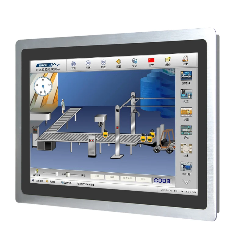 15.6 inch touch screen Outdoor WIN7 10 industrial embedded touch screen panel PC all in one computer