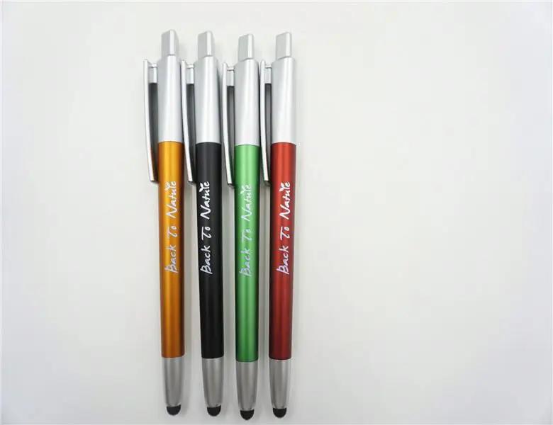 J346 Good Quality Custom led logo pen in pen body/special model touch screen led pen