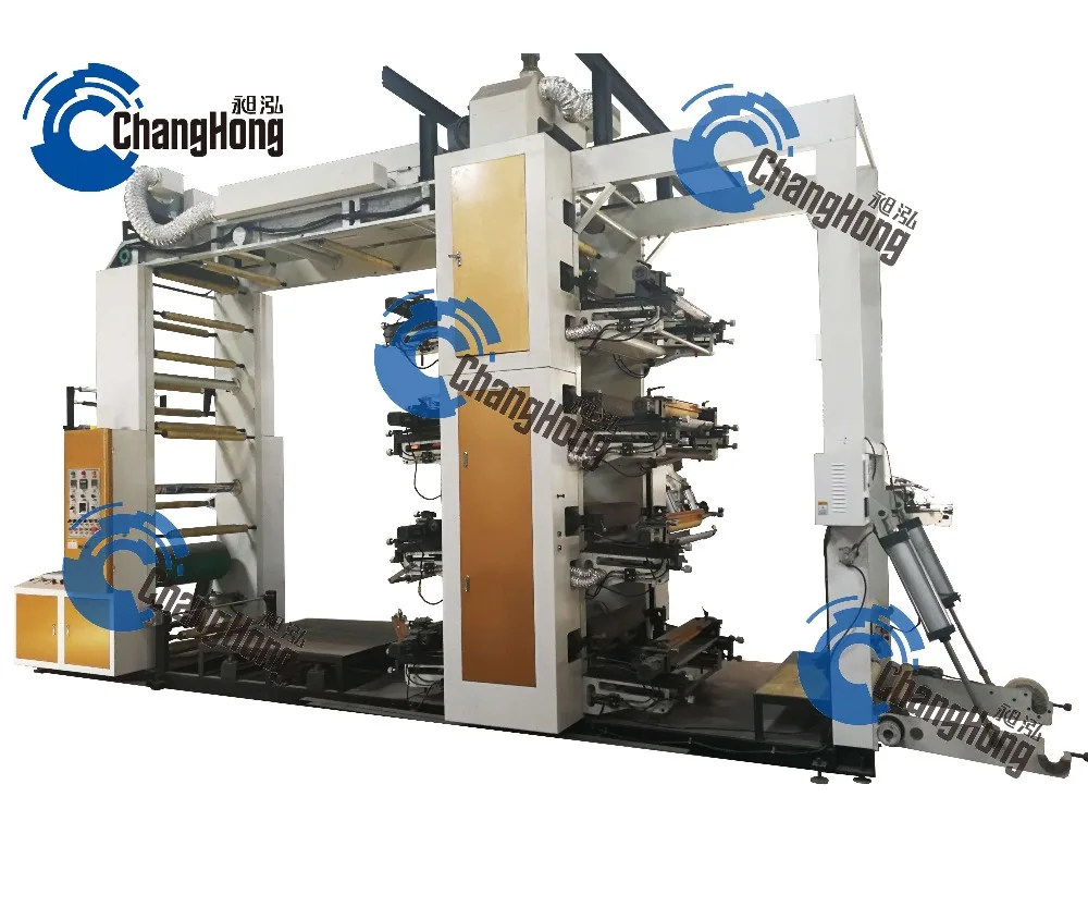 CJ8-800 Стек типа флексографическая печатная машина с Китая машина производитель