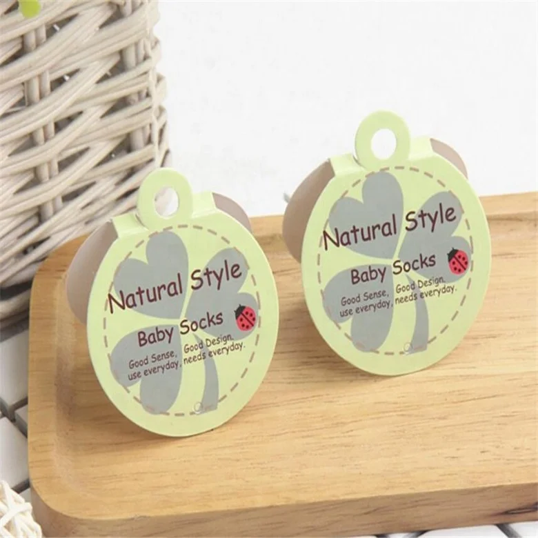 2018 Custom Model Hangtag Paper Hang Tag Sock Hang Tags For Selling