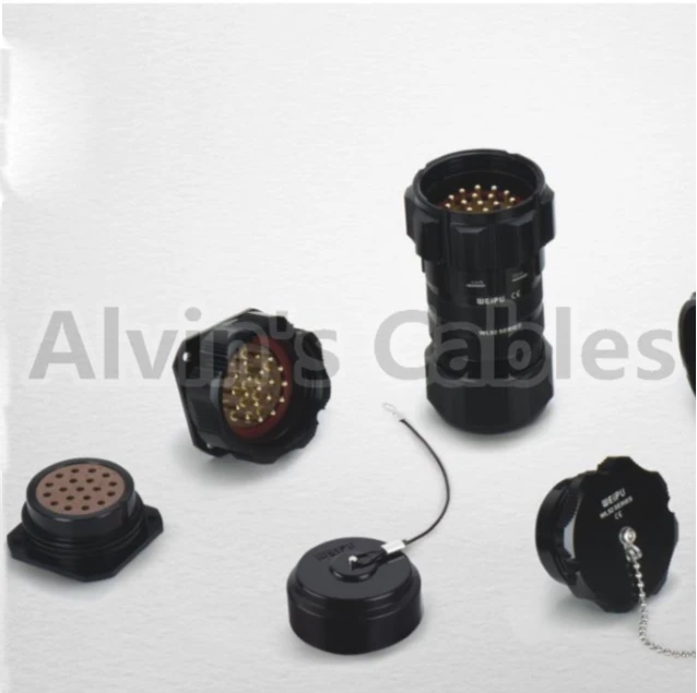 WEIPU WL52 19 pin ip67 waterproof connector Aviation plug socket stage connector
