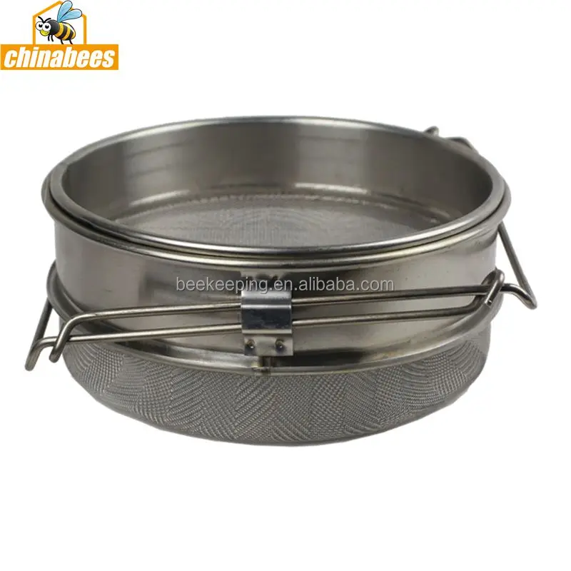Двухслойный медовый сито из нержавеющей стали фильтрация пчелиный мед фильтр машина инструмент Экстрактор пчеловодства инструменты