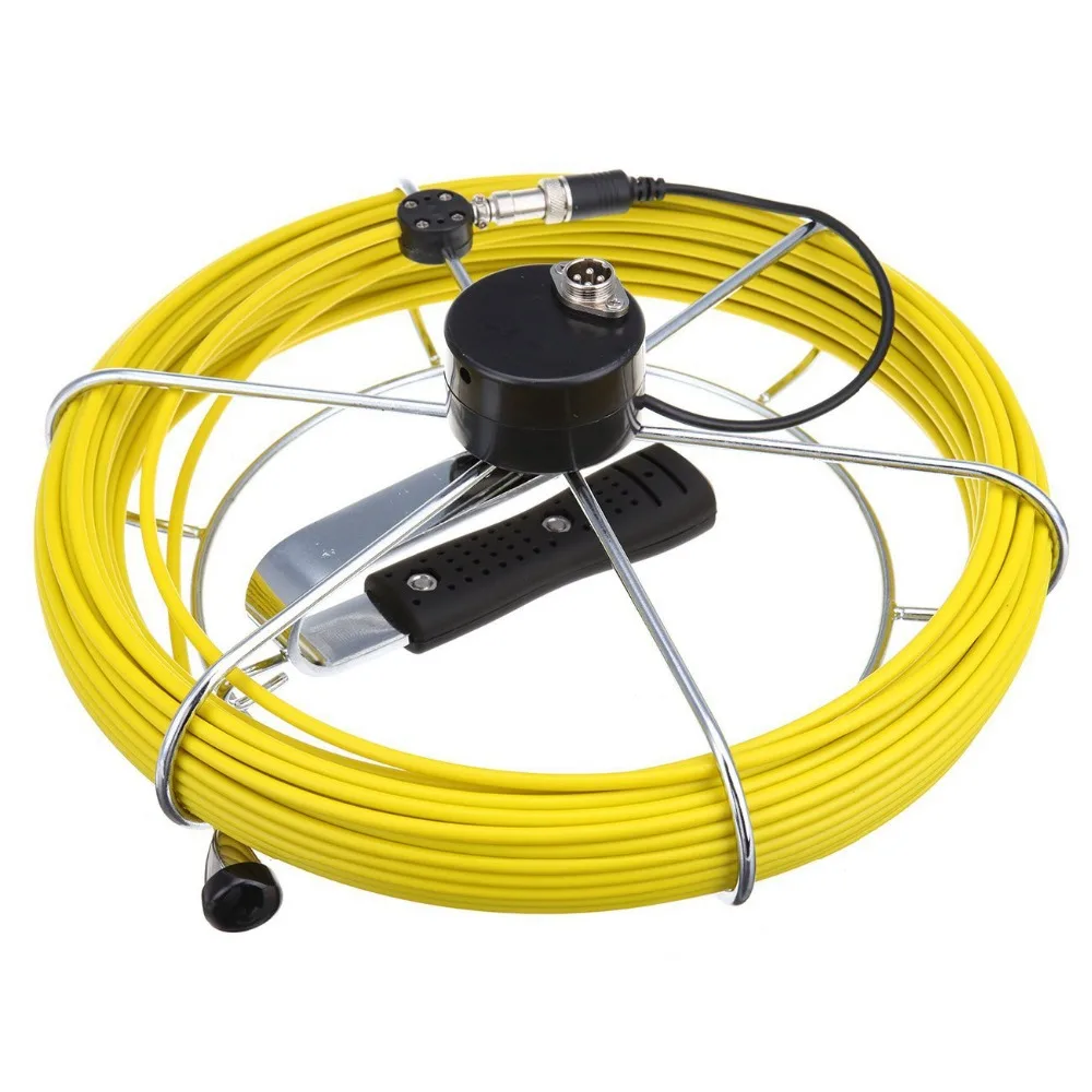 Battery-Operated 20M Cable 1000TVL 23mm Lens Industry Endoscope 7 inch Monitor Handheld Sewer Pipe Inspection Camera System