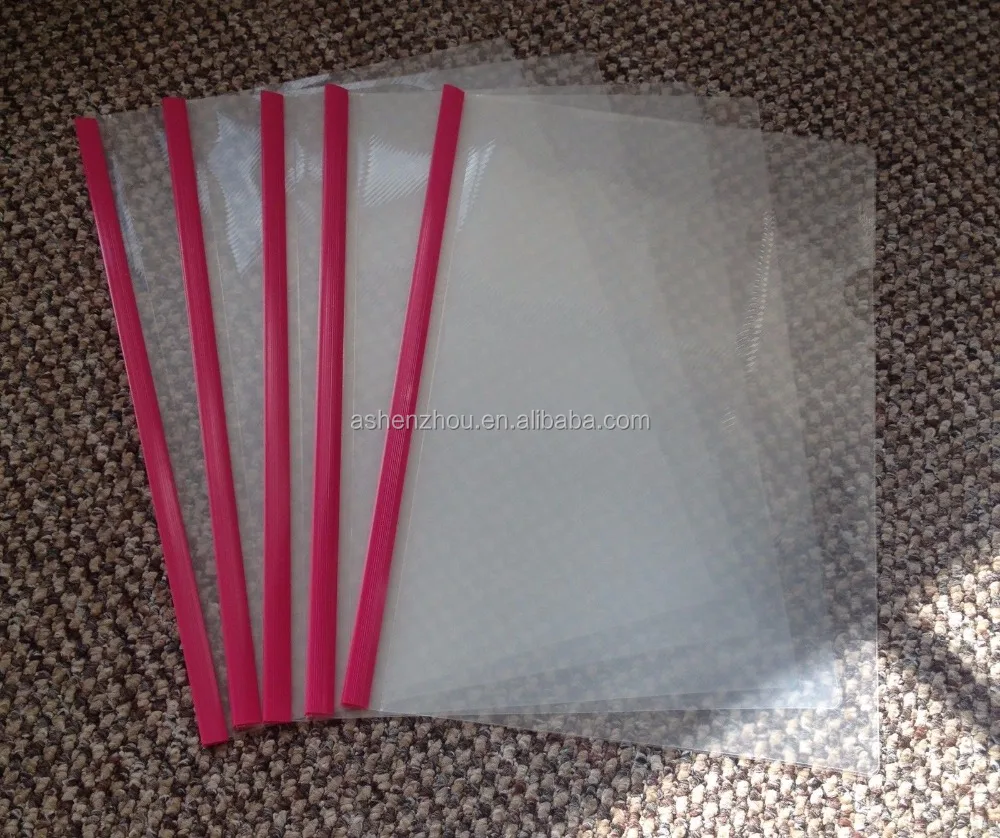 
Direct factory custom document folder PP A4 plastic grip binding bar display report file cover 